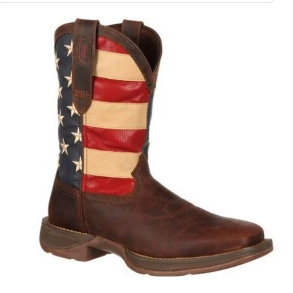 Durango Other - Durango Rebel Flag Dark Brown Pull On Western Boots